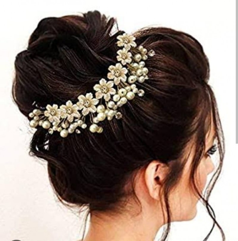 Hair pins Artificial flower